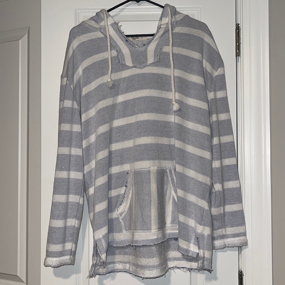 DISTRESSED BOHO RON JON PULLOVER